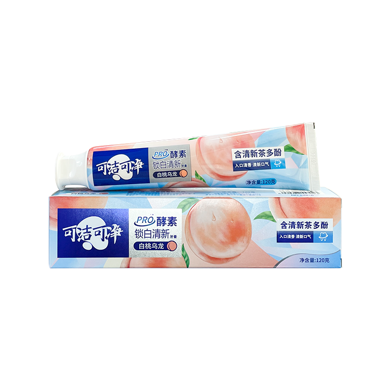 Bílá broskev oolong obsahuje čajové polyfenoly bělení dospělých zubní pasty